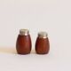 Teak salt and pepper shakers, Karl Holmberg, Gothenburg, Sweden, 1960s