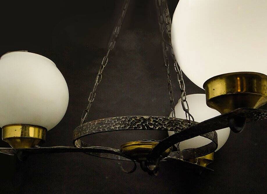 Mid-century modern pendant lamp, 1970s