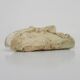 Netsuke old large bone mask japan grimacing character. 19th century