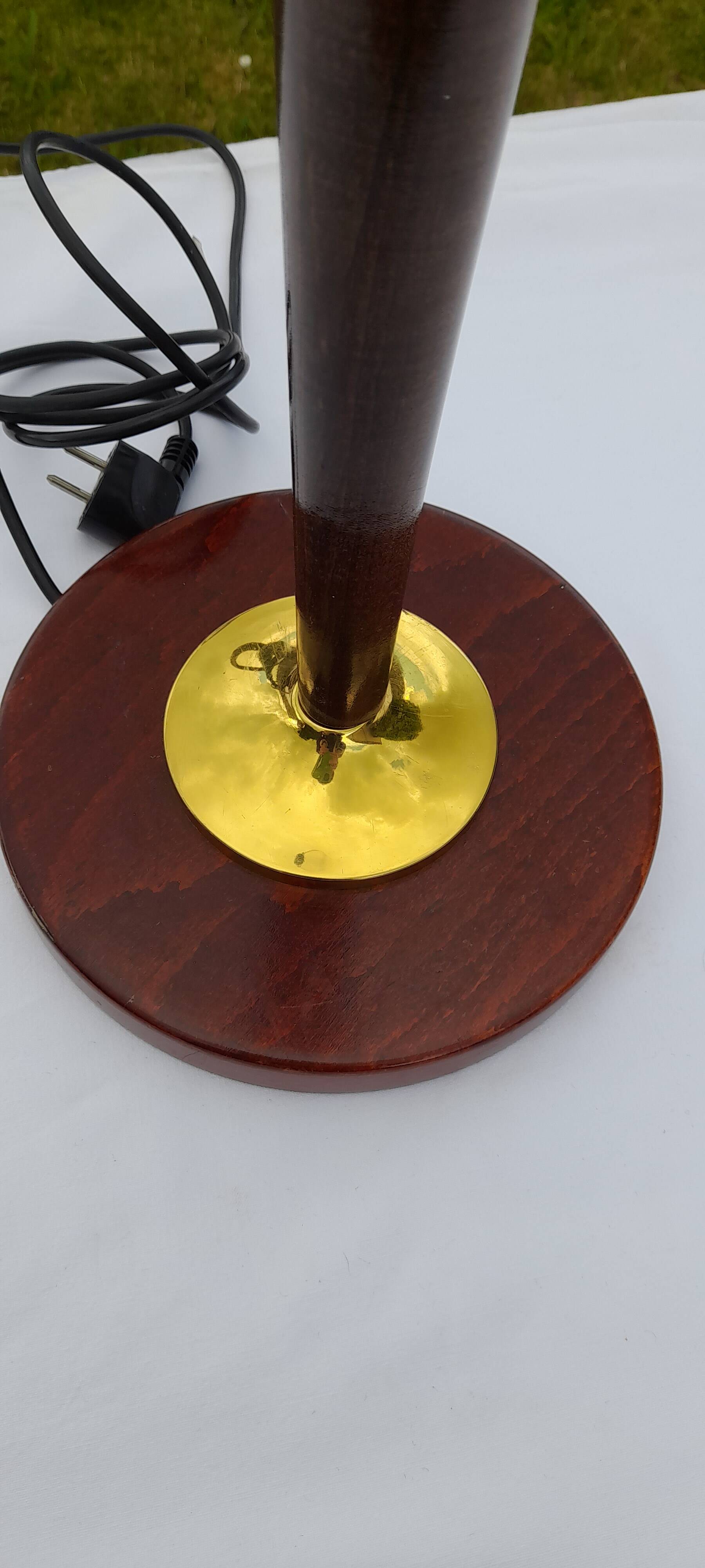 Mazda style desk lamp base with pull H 58.5 cm