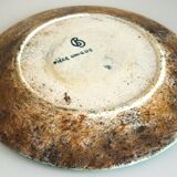 Enamelled ceramic plate, signed Bernard Buffat design from the 60s/70s