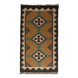 3 x 6, handmade jute-wool kilim rug, kilim carpet, 90x180cm