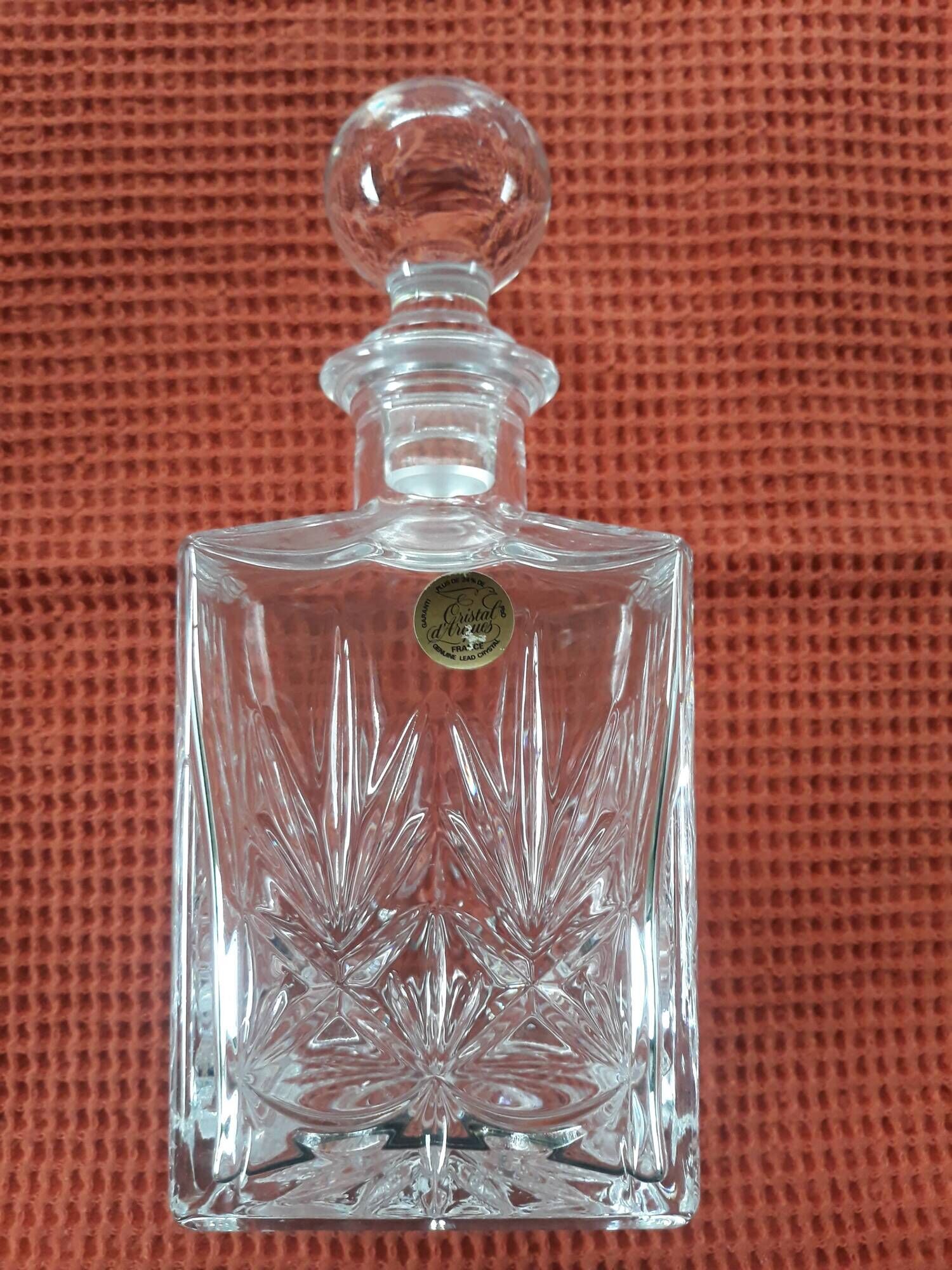 Carafe à wisky en cristal d'arques