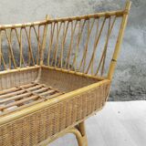 Baby rattan bed