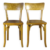 2 chaises Baumann  1960 - bentwood- Scandinave-