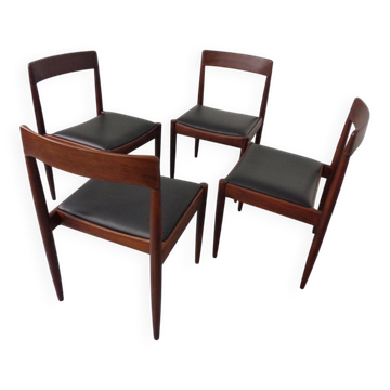 Mid-Century Danish Chairs, 1960s, Set of 4