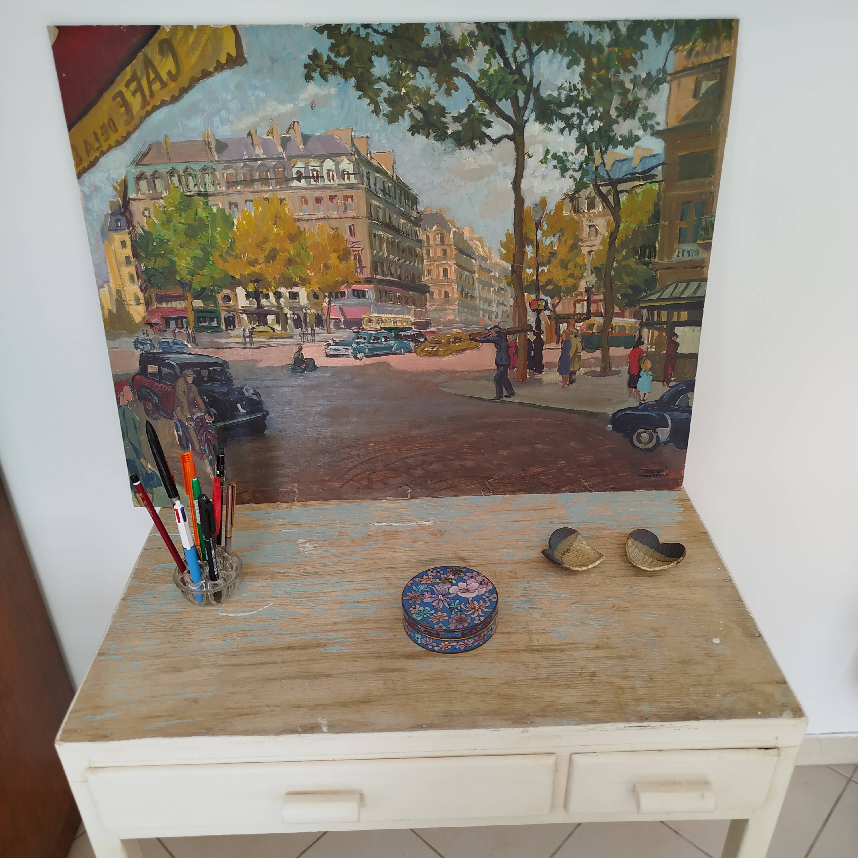 Children's desk / console from the 50s