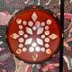 Large ceramic wall light, 1950s design.