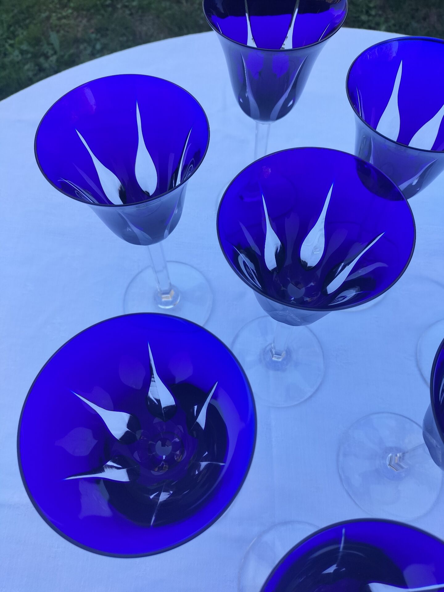 Cobalt glasses Saint Louis