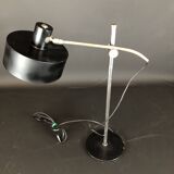 Vintage Italian metal and nickeled brass table lamp from 50s