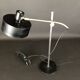 Lampe de table en métal italien vintage et nickelé des années 50