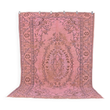 Pink Handknotted Antique Rug sku 1131