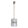 Chandelier by Kaiser Leuchten in frosted glass Germany 1960