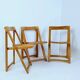 Set of 3  folding chairs