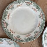Set of 4 Longwy Bruges plates