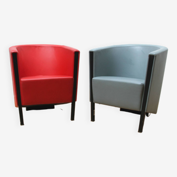 Pair of vintage Moroso armchairs, Antonio Citterio