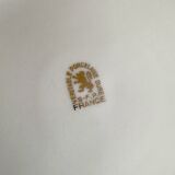 Service of 23 large flat porcelain plates SFP Société Française de Porcelaine