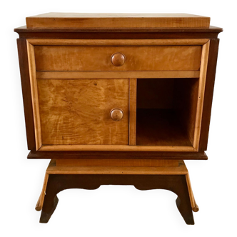 Bedside table in orm magnifying glass art deco 30s