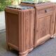 Art Deco sideboard renovated in solid walnut with Saint Laurent marble, 1930.