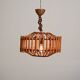 Rattan woven ceiling lamp, '70s