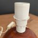 Turned wooden table lamp