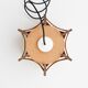 Danish wooden pendant lamp, 60’s