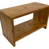 Vintage side table Ate van Apeldoorn Pine wood 1970s Dutch Design