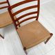 1970s set of 4 vintage Danish teak dining chairs no. 85 by Niels O. Møller