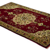 Anatolian handmade vintage rug 244 cm x 145 cm