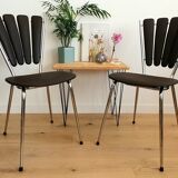 Pair of LeGal vintage petal chairs