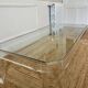 Large Athena coffee table in altuglas and glass by David Lange, 1970s