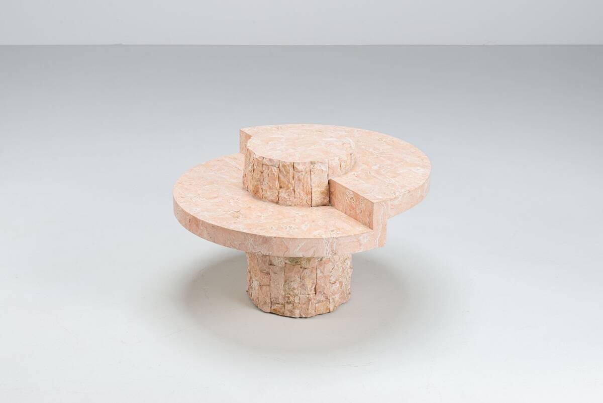 Magnussen Ponte Mactan stone small coffee table Belgium 1970