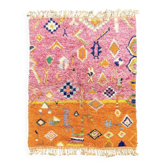 New M'rirt Berber rug in pink and orange wool – 150 × 200 cm
