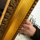 Large gold mirror in the Louis XVI style