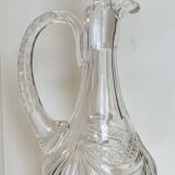 Carved crystal decanter
