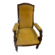 Ancien fauteuil, Voltaire, col-de-cygne stylé restauration