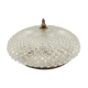 Vintage round ceiling lamp in glass and brass – Diameter 30 cm