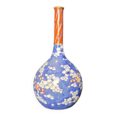 Asie, vase céramique col étroit signature XXème