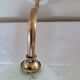 Brass and Clichy glass wall lamp