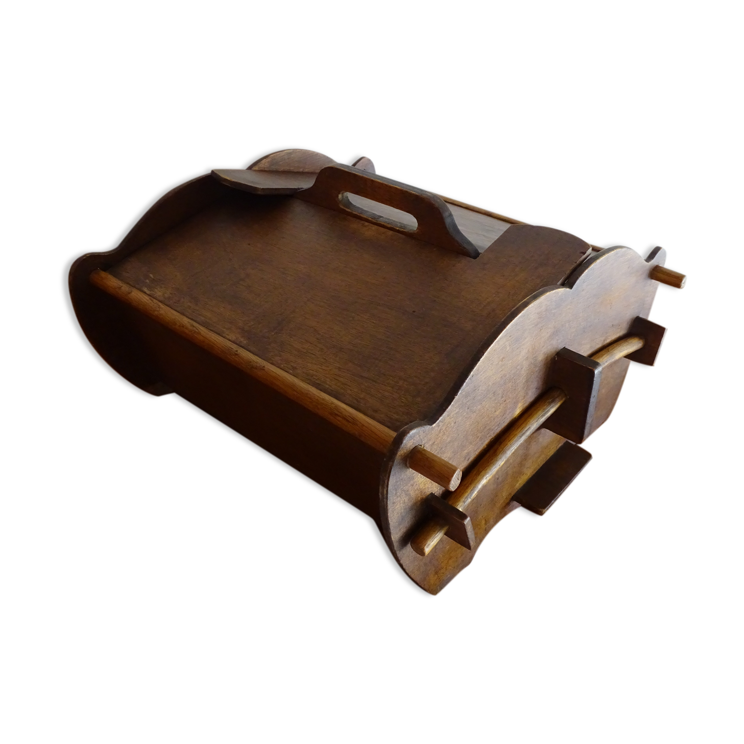 Scandinavian worker in vintage wood