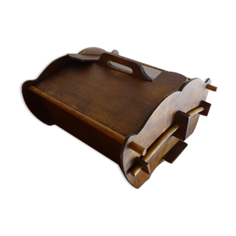Scandinavian worker in vintage wood