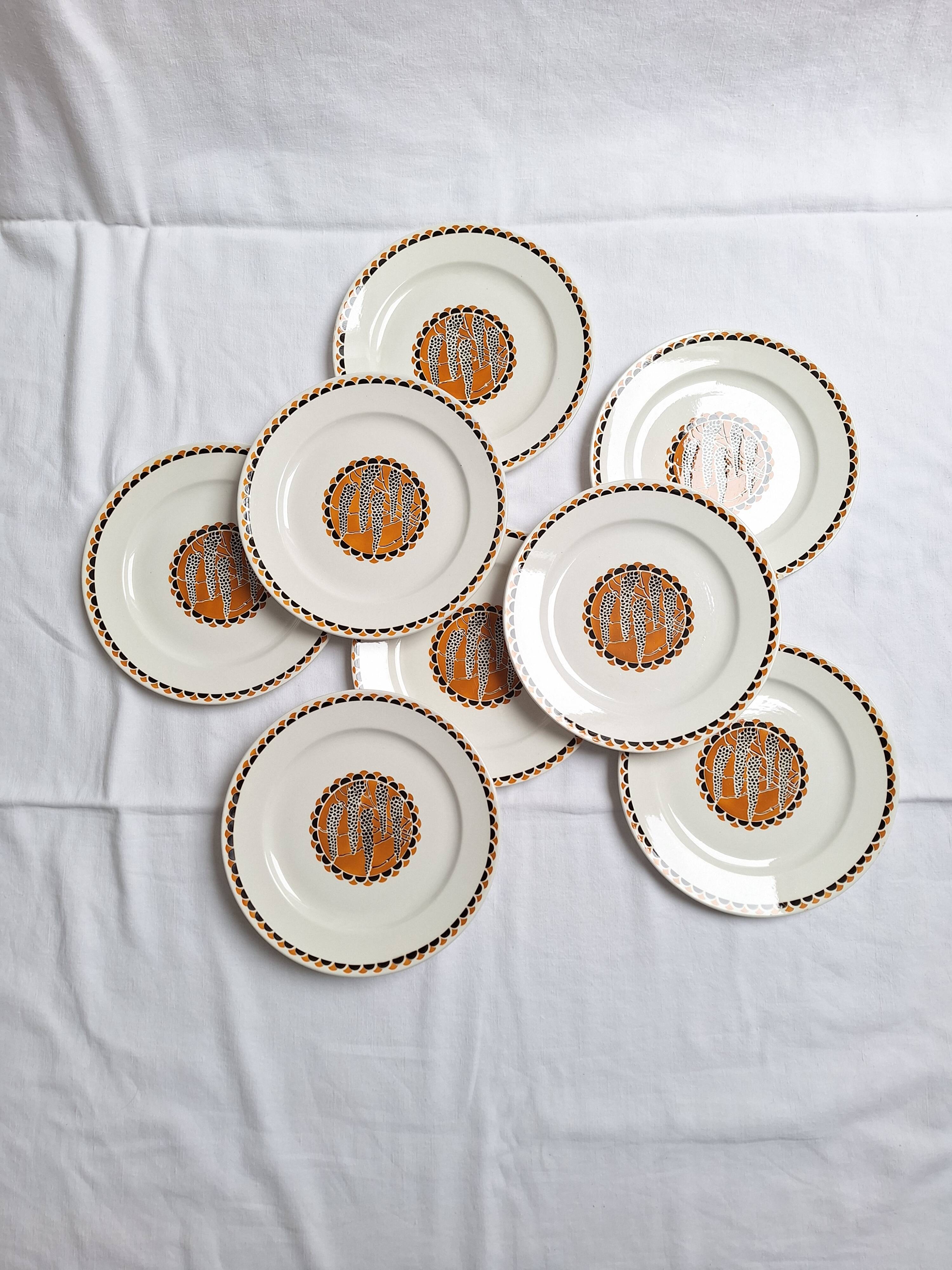 Flat plates Sarreguemines model Nomeny