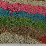 Tapis vintage en laine douce et colorée 7x10, 205x307 cm SK 70373