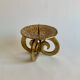 Brutalist bronze candleholder, 1970s