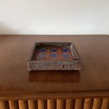 Mid-century space age ceramic ashtray, Aldo Londi Bitossi Italy 1970s