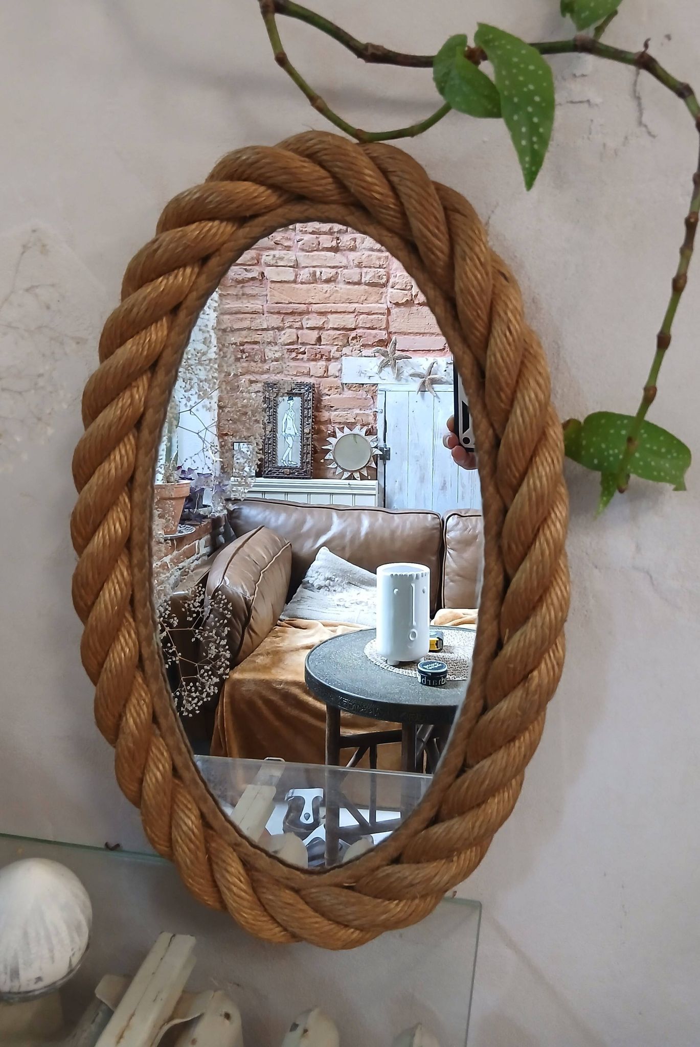 Miroir ovale Audoux et Minet