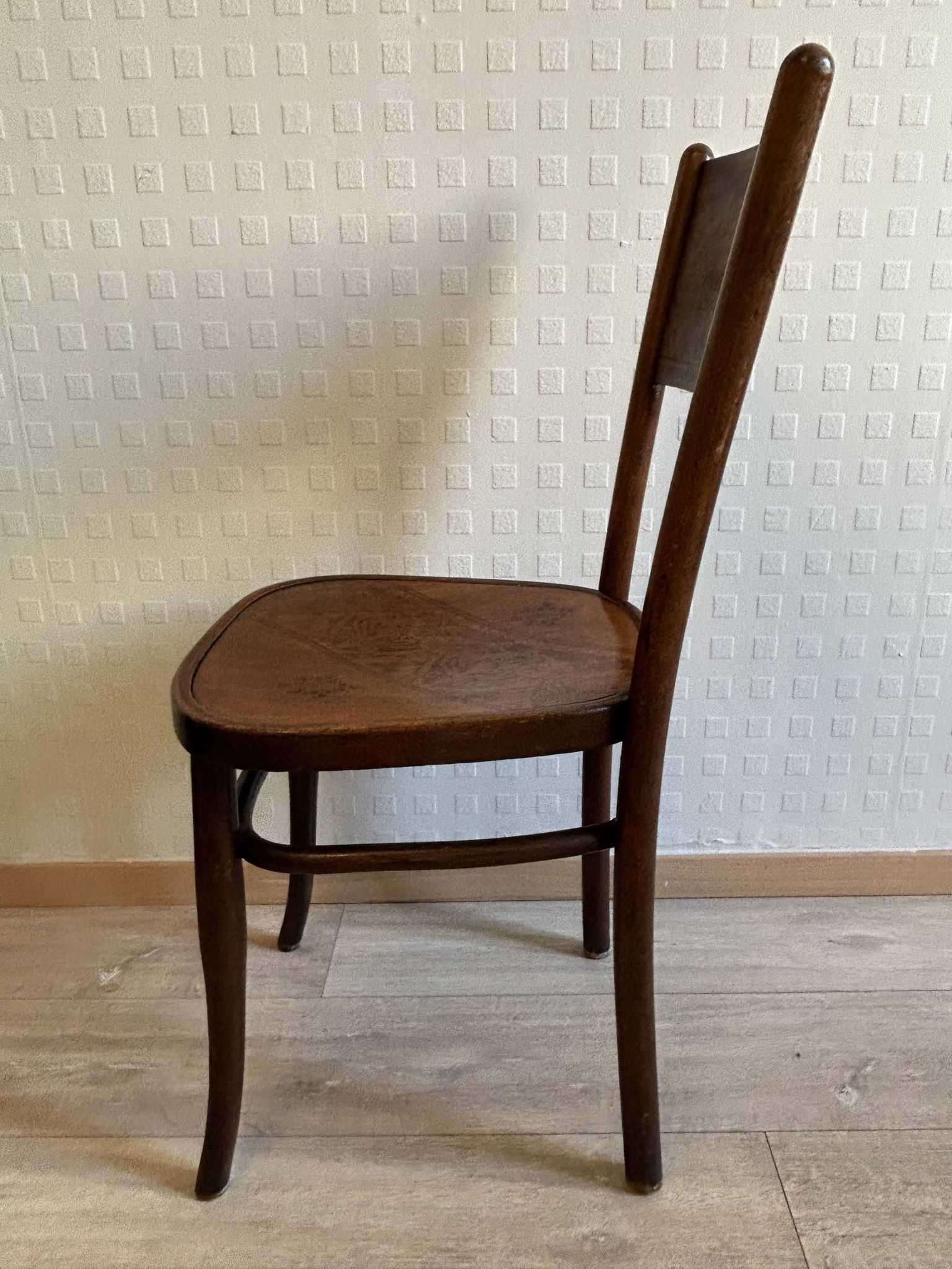 6 antique chairs Jacob & Josef Kohn – Vienna – Decorated bent wood – Style