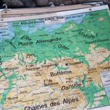 Geographic map cabinet
