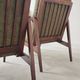 Pair of wooden armchairs Uluv green fabric 1960