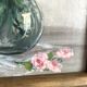 Peinture bouquet de fleurs encadrée